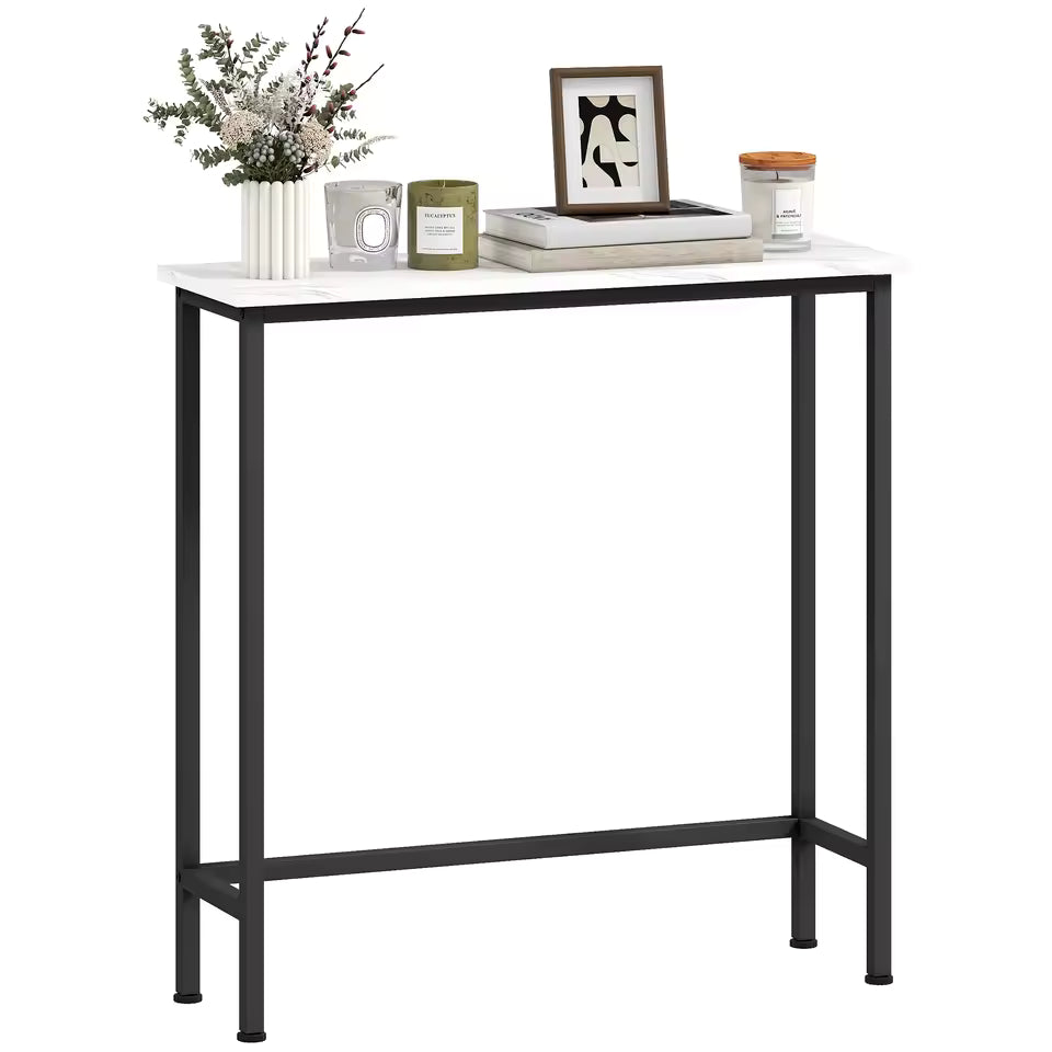 Console au style minimaliste en métal noir