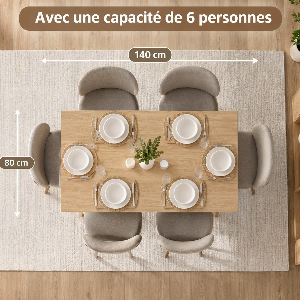 Table à manger en bois