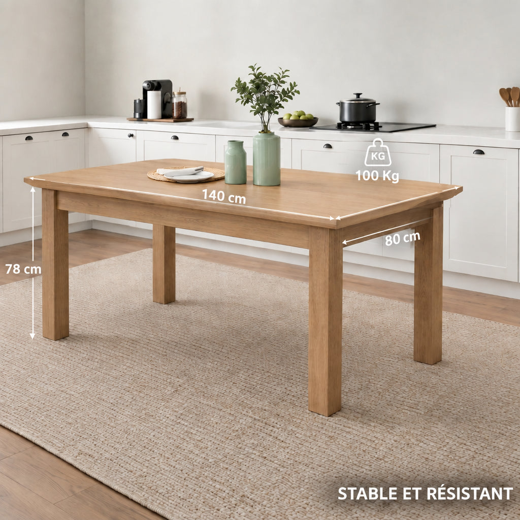 Table à manger en bois