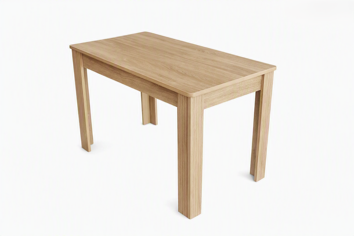 Table à manger rectangulaire couleur chêne 120cm