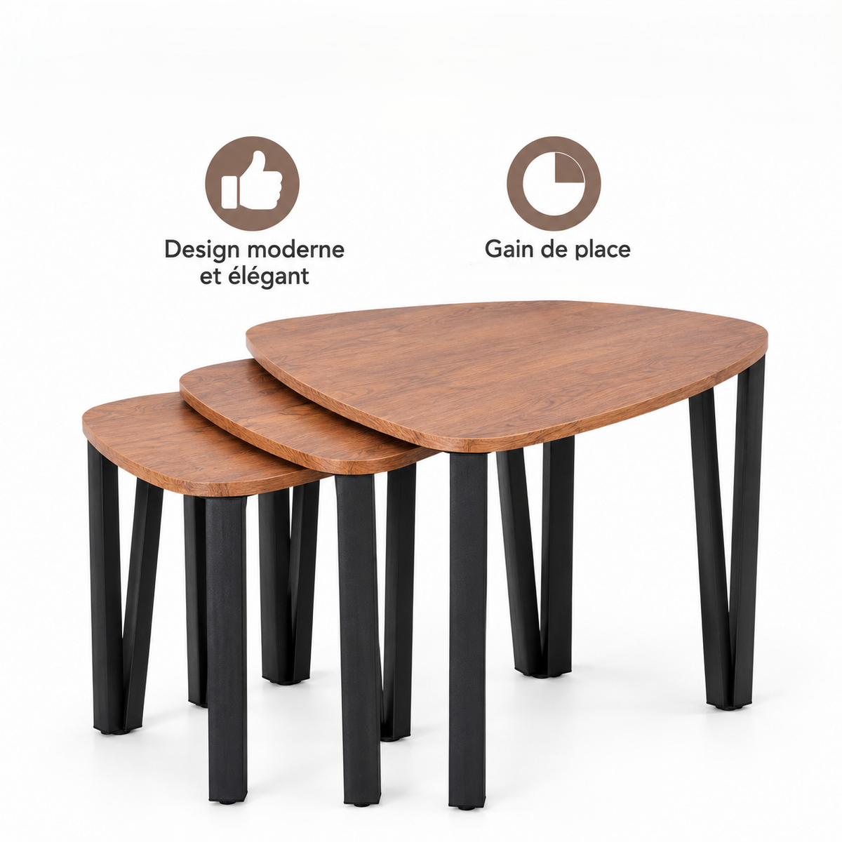 Tables basses hexagonales