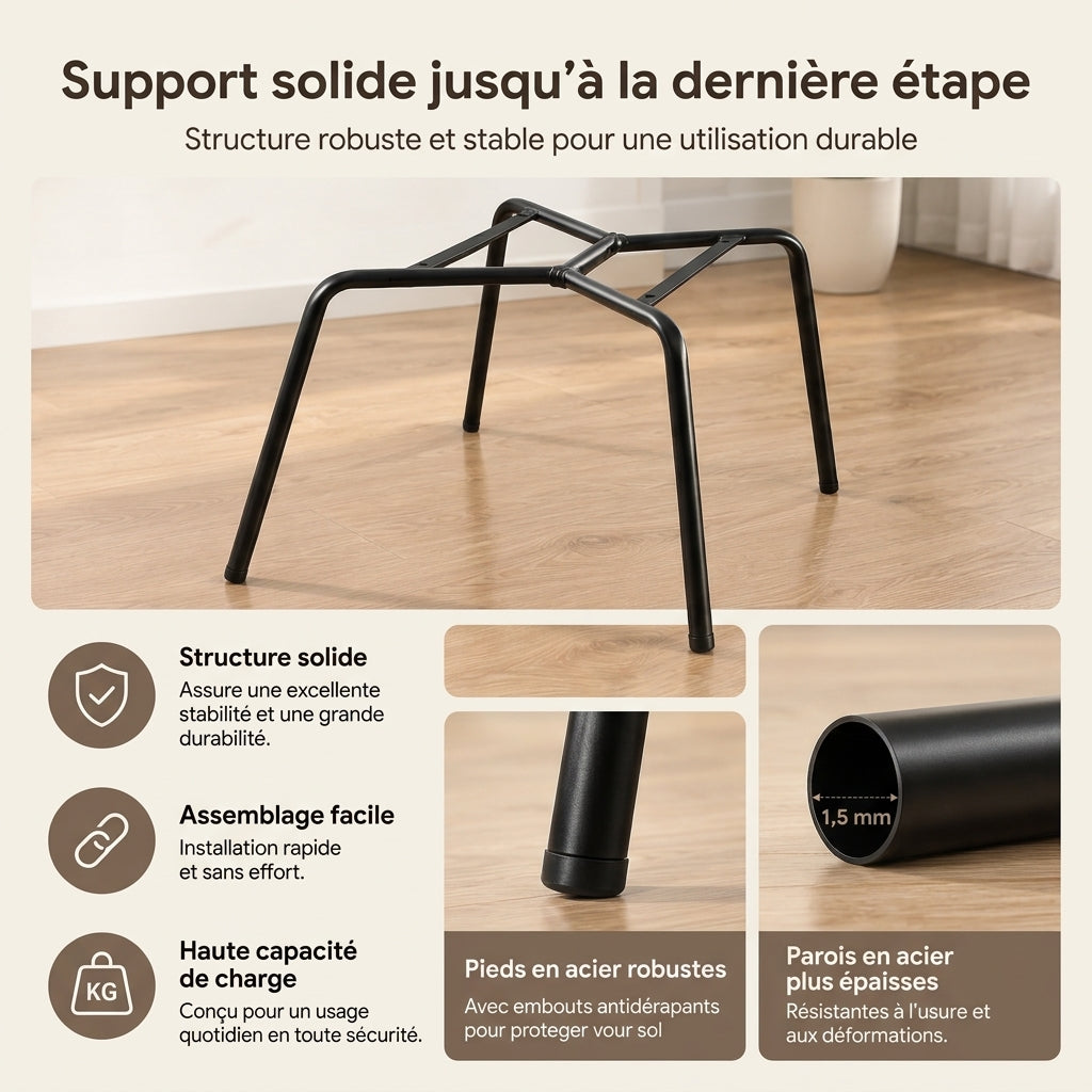 Chaises en velours