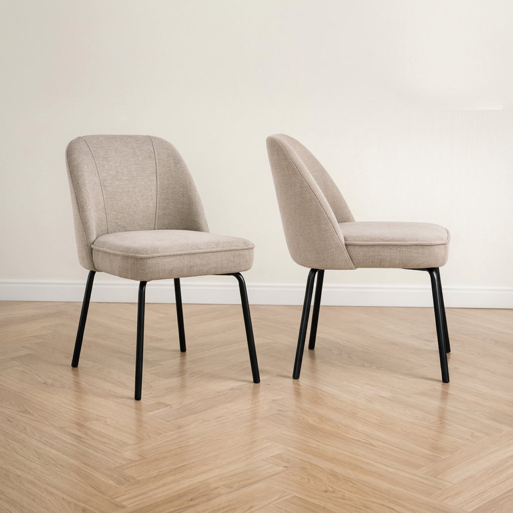 Chaises en velours