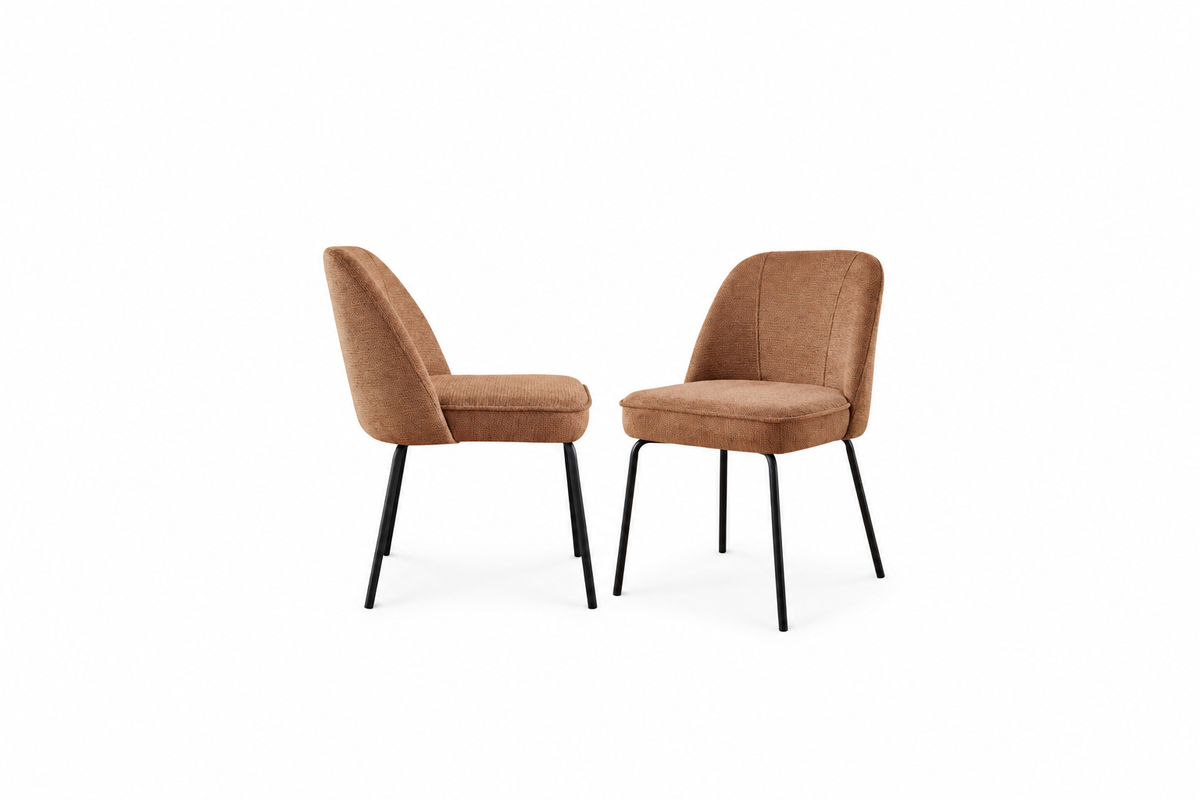 Chaises en velours