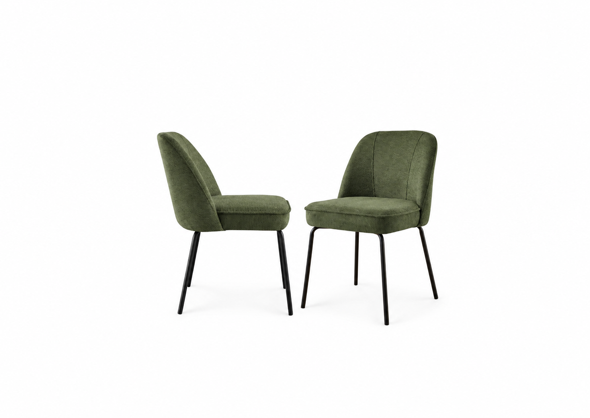Chaises en velours