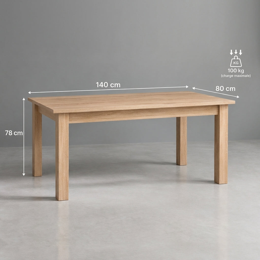 Table à manger en bois