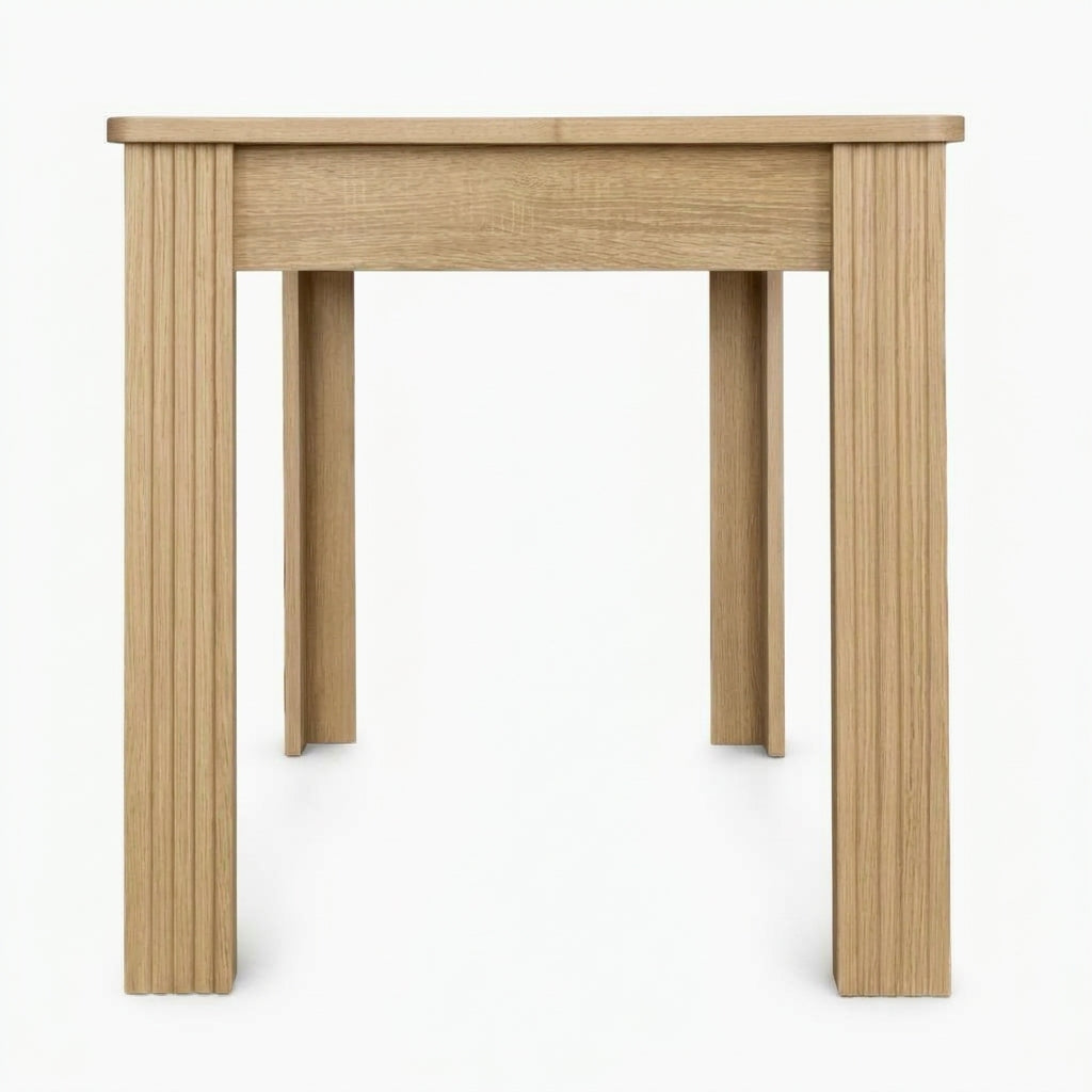 Table à manger rectangulaire couleur chêne 120cm