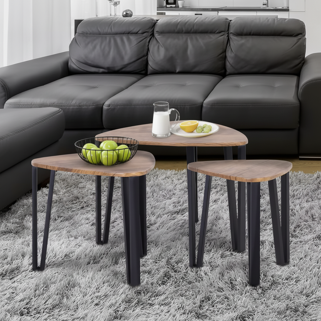 Tables basses hexagonales